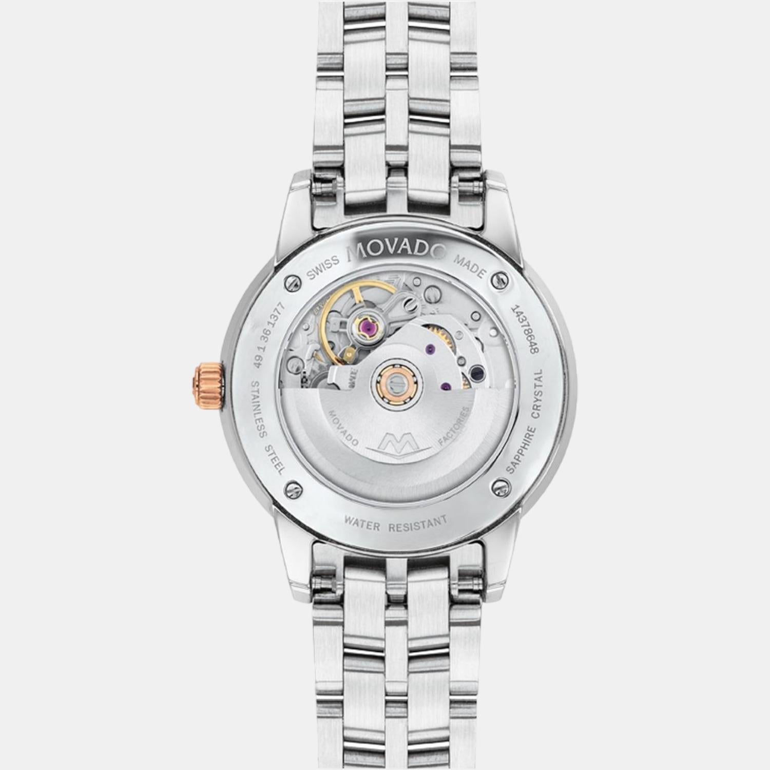 1881 Automatic Women Quartz Mother Of Pearl Dial Analog Stainless Steel Watch 0607488M