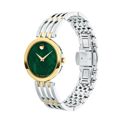 Movado Esperanza Green Mother Of Pearl Dial Women 28mm
