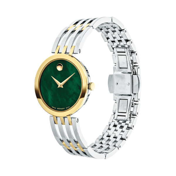 Movado Esperanza Green Mother Of Pearl Dial Women 28mm