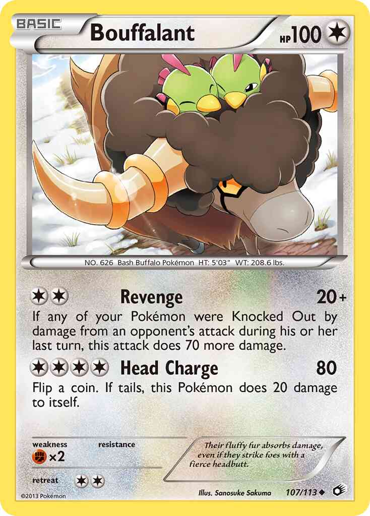 Bouffalant - 107/113 - Uncommon [bw11-107] [Non-Holo]