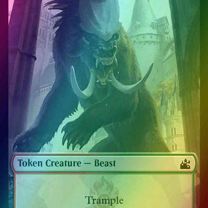 Beast Token (14) // Bird Token (01) [Ravnica Remastered: Tokens] [Foil]