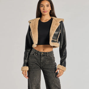 Runway Ready Convertible Faux Leather Trench Coat