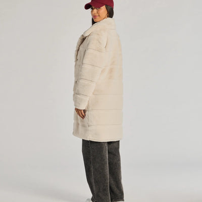 Timeless Glam Faux Fur Trench Coat