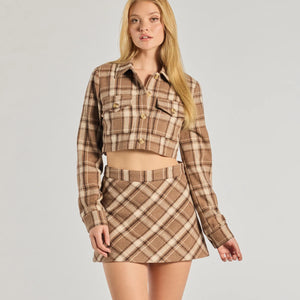 Plaid Appeal Cropped Shacket