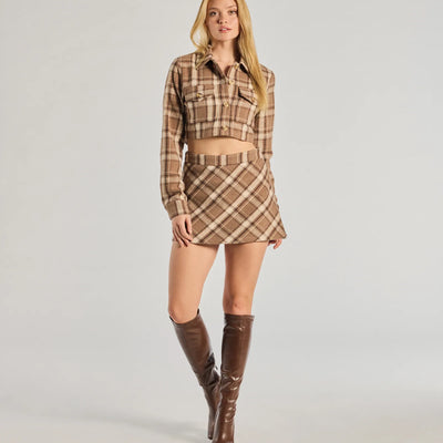 Plaid Appeal Cropped Shacket