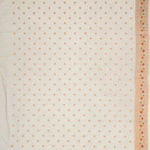 Off White Woven Blended Dupion Saree With Konia Butta Motifs