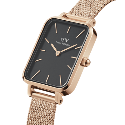 Quadro Pressed Melrose Black & Rose Gold