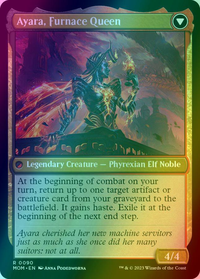 Ayara, Widow of the Realm // Ayara, Furnace Queen [90] [March of the Machine] [Foil]