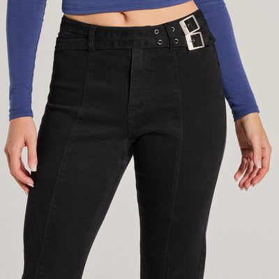 Cool Icon High-Rise Belted Bootcut Pants