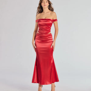 Luxe Hour Satin Mermaid Maxi Skirt