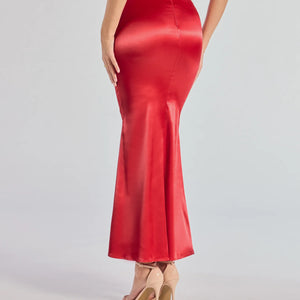 Luxe Hour Satin Mermaid Maxi Skirt
