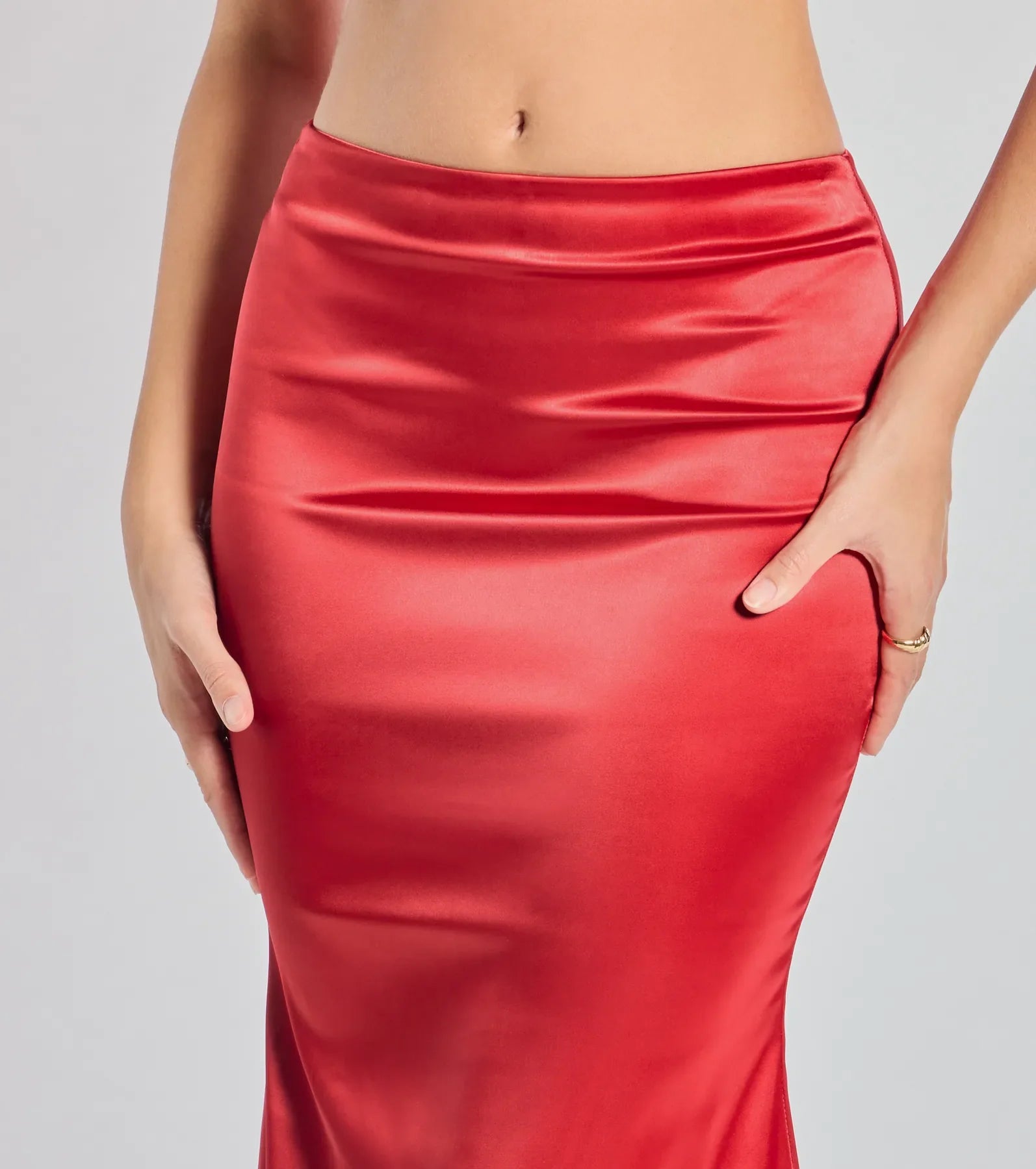 Luxe Hour Satin Mermaid Maxi Skirt