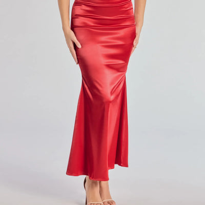 Luxe Hour Satin Mermaid Maxi Skirt
