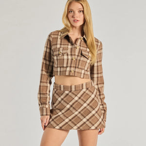 Plaid Appeal A-Line Skort