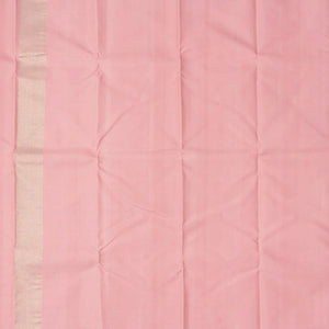 Dusty Pink Handloom Kanchipuram Silk Saree With Triangle Motifs