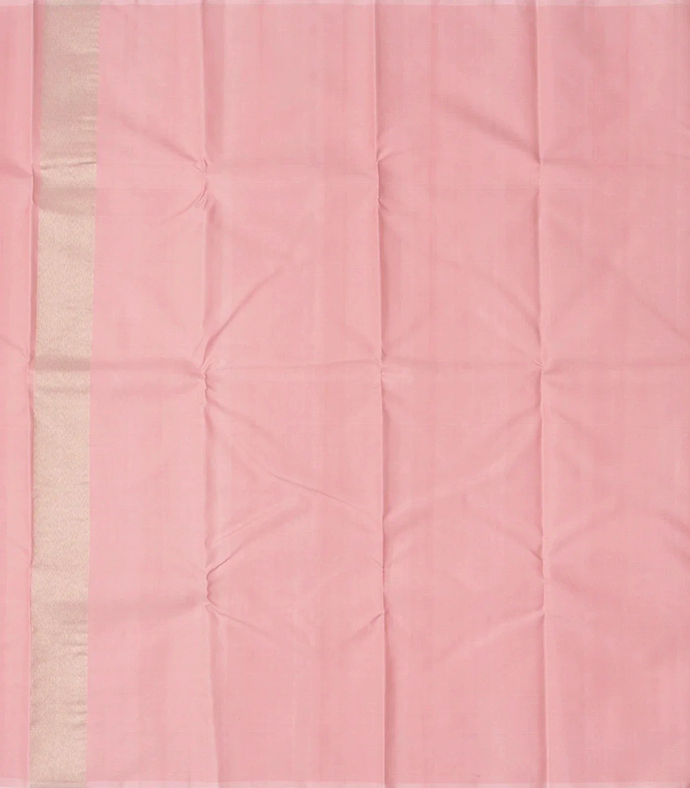 Dusty Pink Handloom Kanchipuram Silk Saree With Triangle Motifs