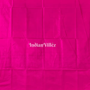 Purple Pink Flower Design Sambalpuri Pure Silk Saree