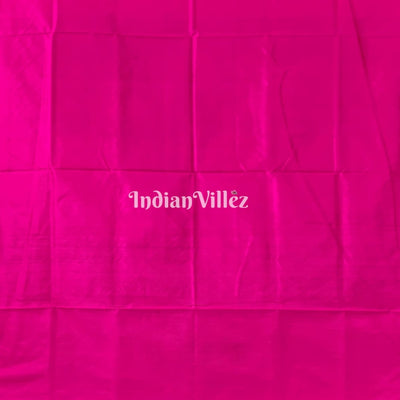 Purple Pink Flower Design Sambalpuri Pure Silk Saree