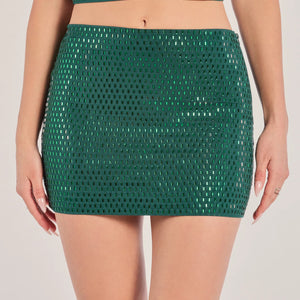 Glam Nights Studded Mini Skirt