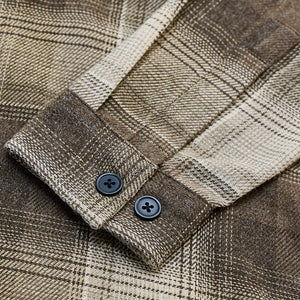 Brown Double Pocket Flannel Overshirt