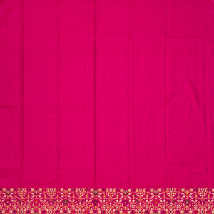 Cardamom Green Handloom Kanchipuram Korvai Silk Saree With Meena Border