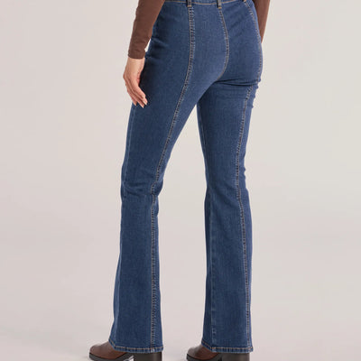 Seamlessly Chic High-Rise Bootcut Denim Jeans