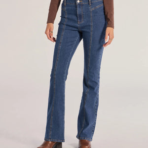 Seamlessly Chic High-Rise Bootcut Denim Jeans