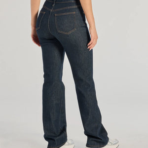 Elevated Chic High-Rise Straight Leg Denim Jeans