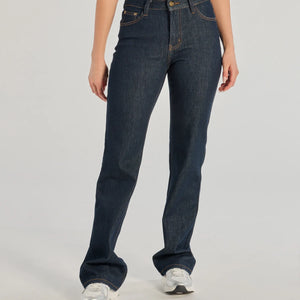 Elevated Chic High-Rise Straight Leg Denim Jeans