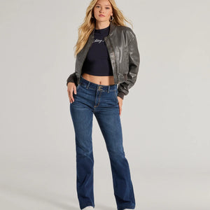 Effortless Staple High-Rise Bootcut Jeans