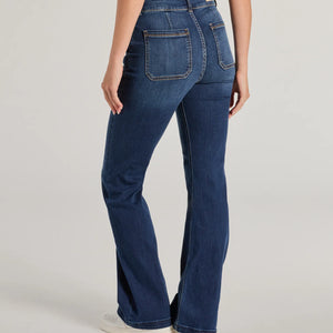 Effortless Staple High-Rise Bootcut Jeans