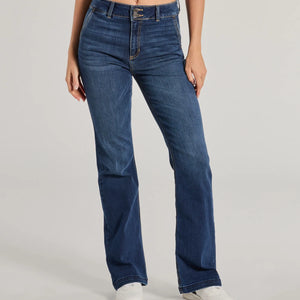 Effortless Staple High-Rise Bootcut Jeans