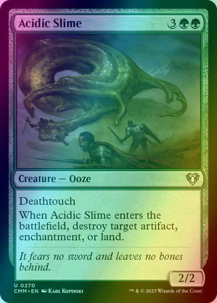 Acidic Slime [270] [Commander Masters] [Foil]