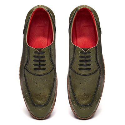 Maharaja Brogues Men – Olive