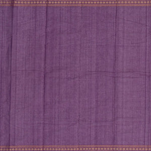 Purple Handloom Kanchi Cotton Saree With Coin Buttas