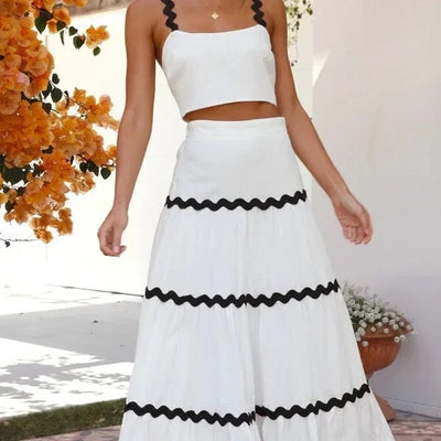Leh Summer Set of Top with Skirt
