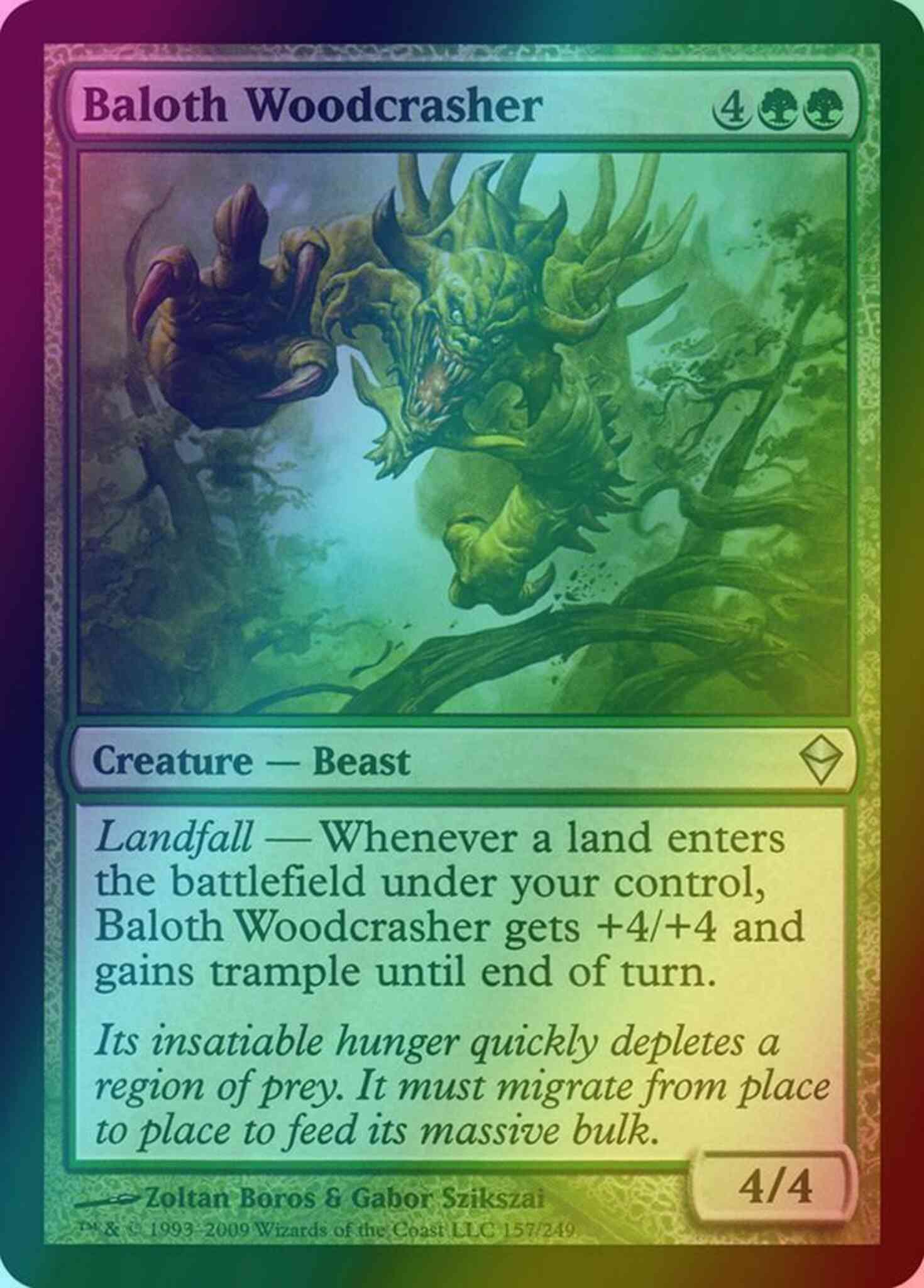 Baloth Woodcrasher [157] [Zendikar] [Foil]