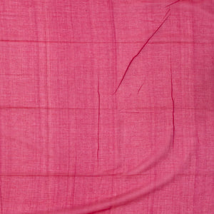 Hot Pink Handloom Bengal Cotton Saree With Floral Buttas