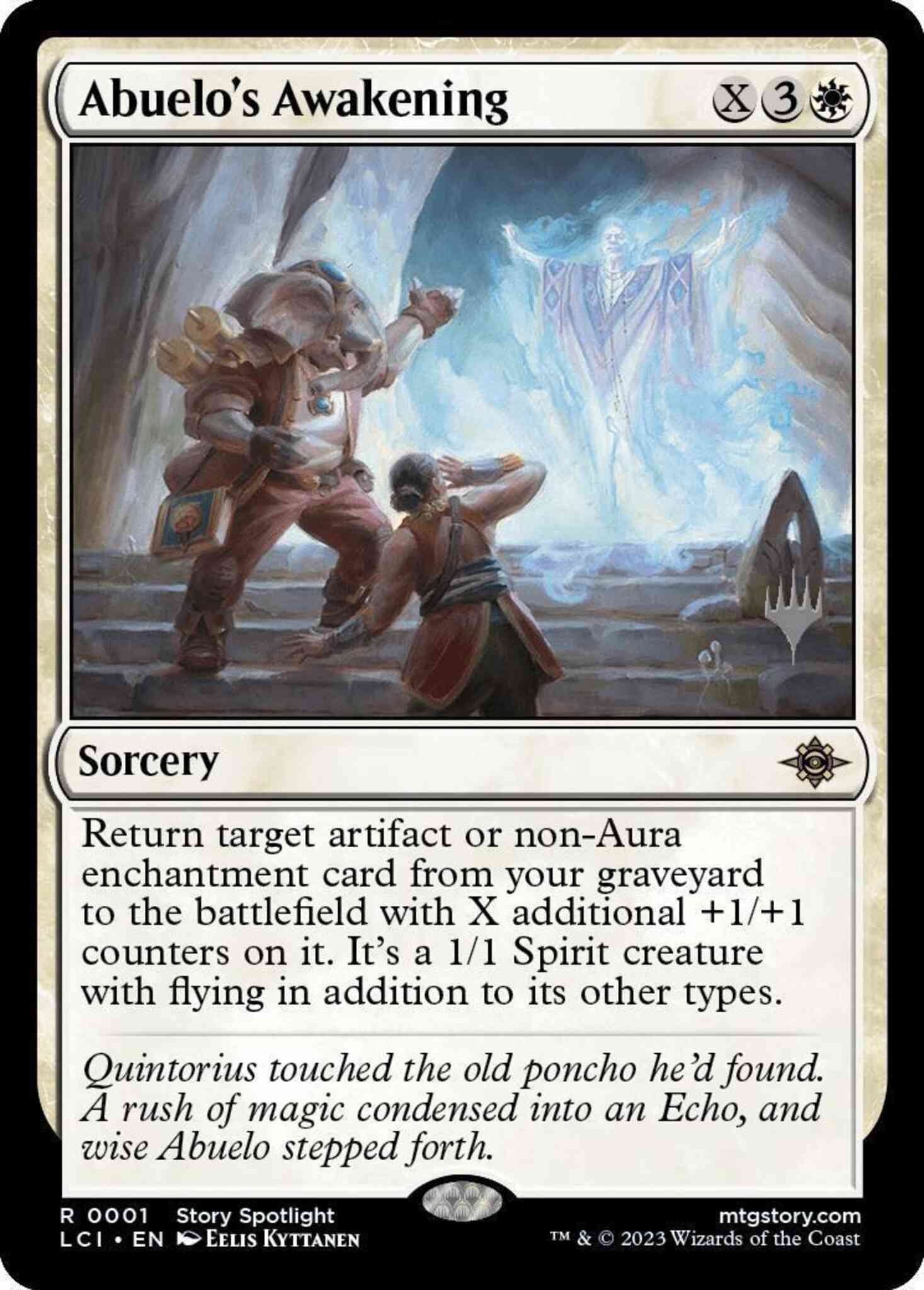 Abuelo's Awakening [1p] [Promo Pack] [The Lost Caverns of Ixalan: Promos] [Non-Foil]