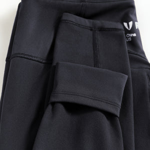 Thermal Fleece Cargo Leggings - Black
