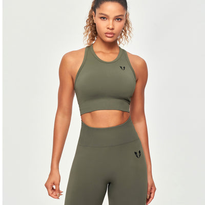 Seamless Cargo Leggings - Olive Green