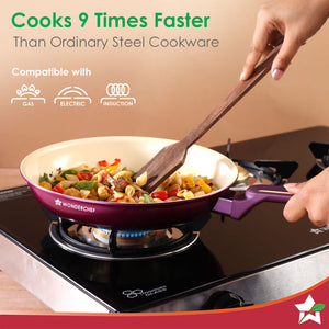 Bellagio Fry Pan | 20 cm | 1.1 L | Non-Stick Ceramic Coatining| Non-Toxic| by blacktree