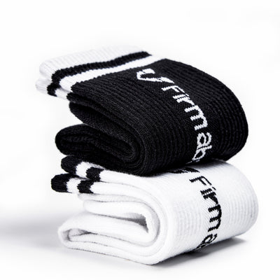 Firmabs Striped Sports socks - White