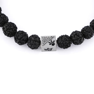 Black Rudraksha Beads Bracelet