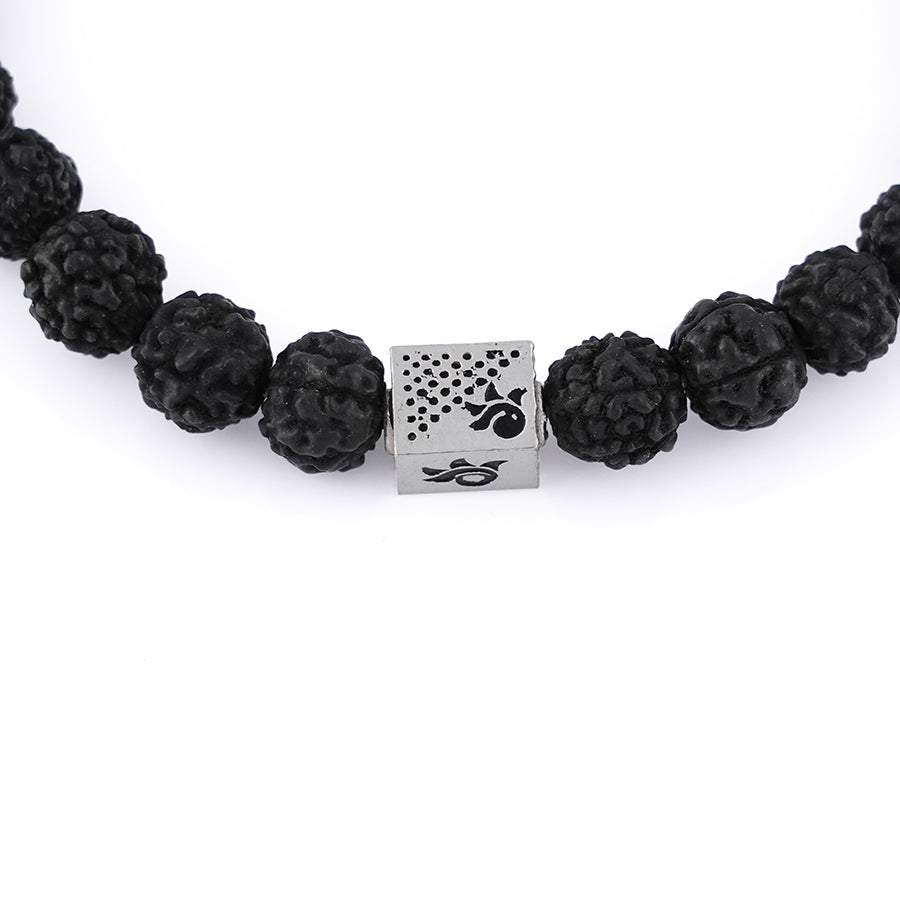 Black Rudraksha Beads Bracelet