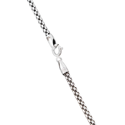 Rudraksha Damru & Lord Shiva Third Eye Pendant with Silver Chain