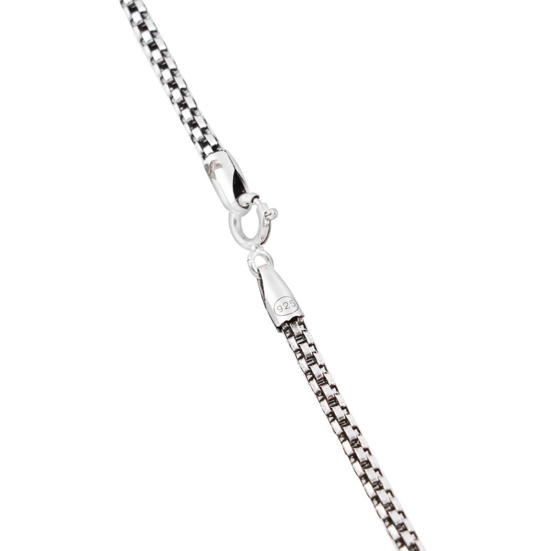 Rudraksha Damru & Lord Shiva Third Eye Pendant with Silver Chain