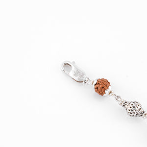 Rudraksha Bracelet for Men Silver (Alternate)