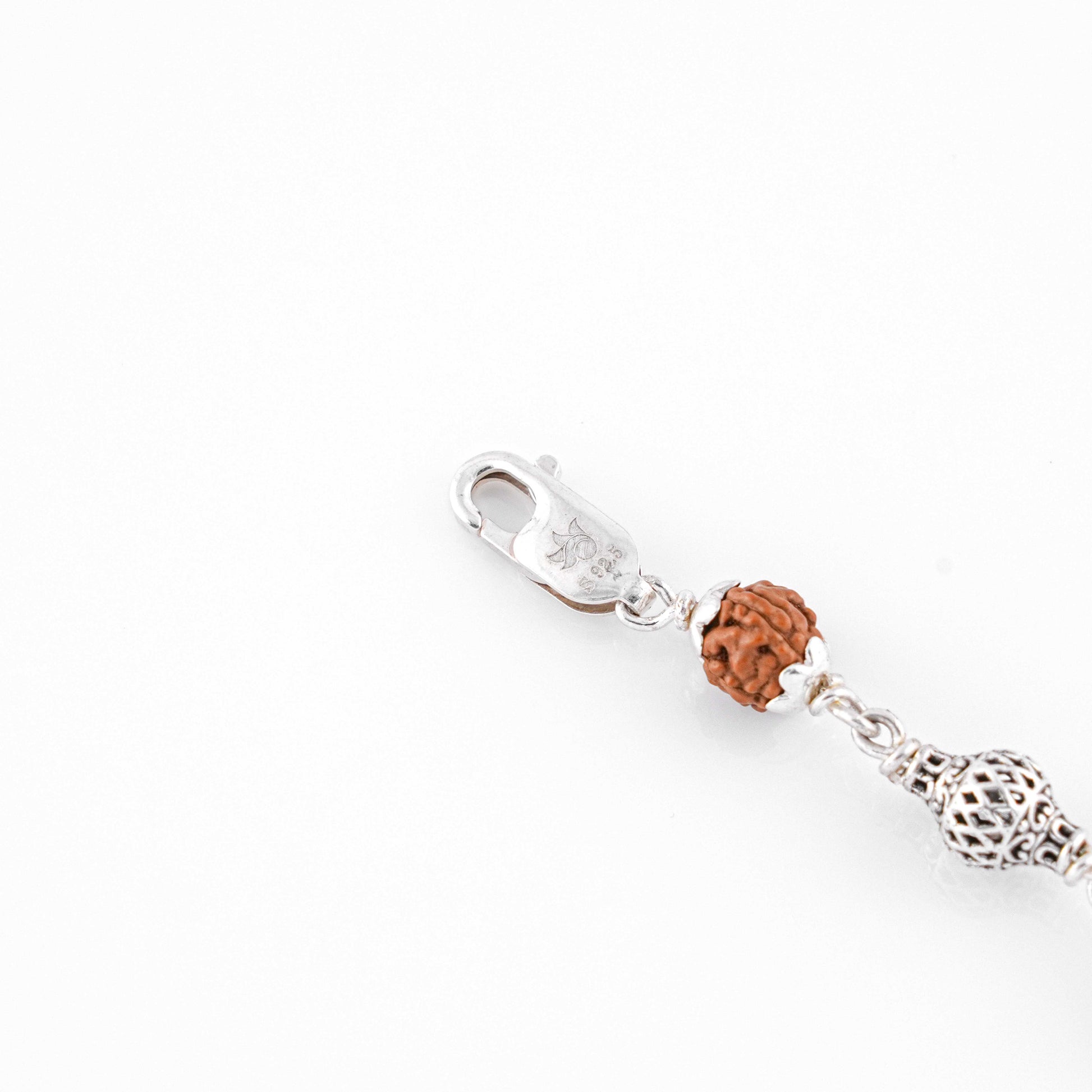 Rudraksha Bracelet for Men Silver (Alternate)