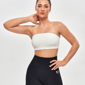 Strapless Sports Bra - White